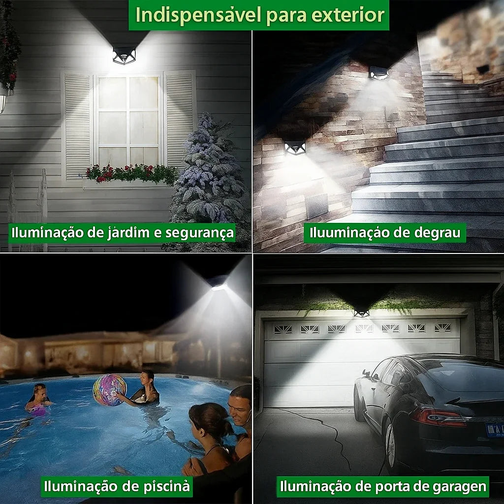Luminária Solar Com Sensor De Presença