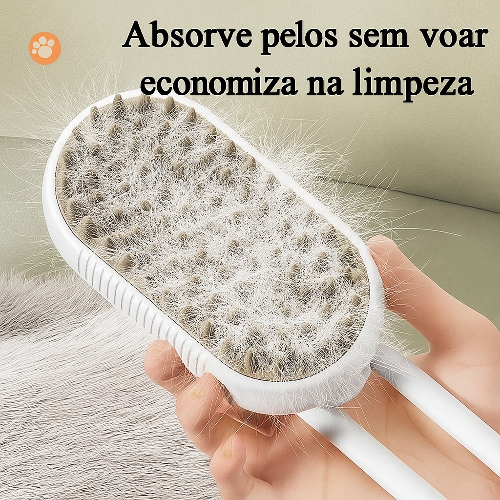Escova a vapor para gatos